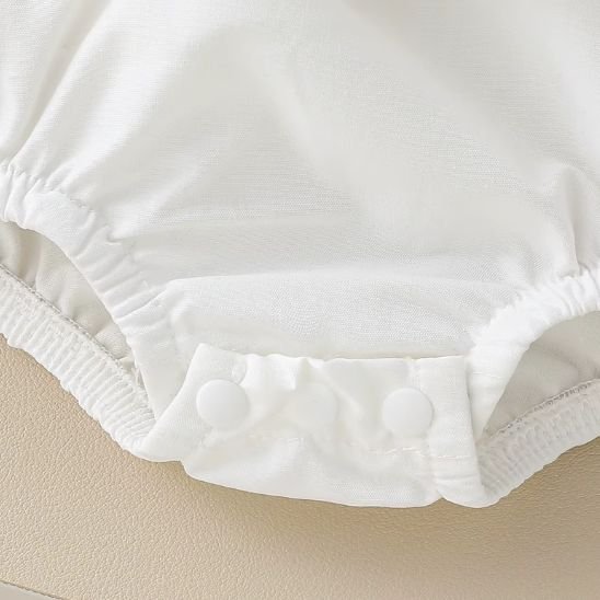 Barboteuse bébé fille fleurie – 9 à 24 mois coupe évasée style petite robe