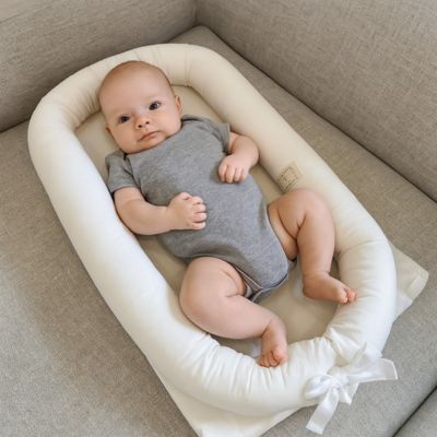 Couffin Bébé - Blanc Ultra Confort – Idéal pour les Mamans et le Co - Dodo – Accessoire bébé doux | Spot Bébé