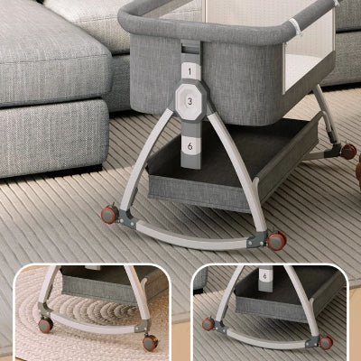 Couffin Bebe - Cododo avec Roulettes – Réglable 6 hauteurs – Matelas Respirant - Spot Bébé