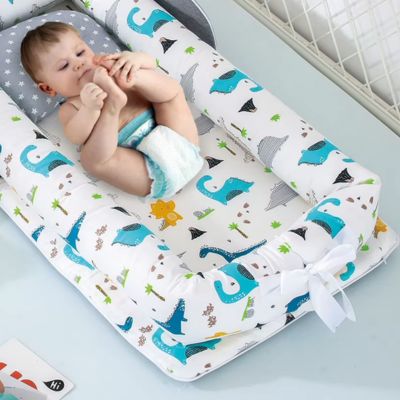 Couffin bébé – Dinosaure – Un nid de douceur et de sécurité – Accessoire bébé doux | Spot Bébé