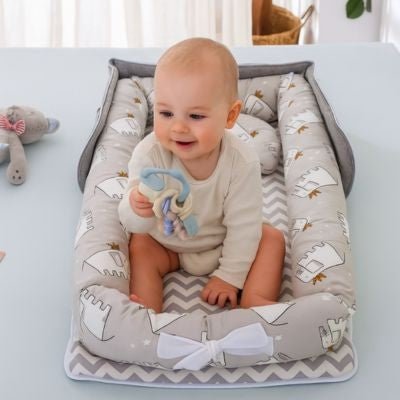 Couffin bébé – Safari bionique - Écologique – Accessoire bébé doux | Spot Bébé