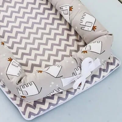 Couffin bébé – Safari bionique - Écologique – Accessoire bébé doux | Spot Bébé