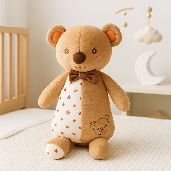 Doudou bébé Ourson lavable en machine, pratique et tendre