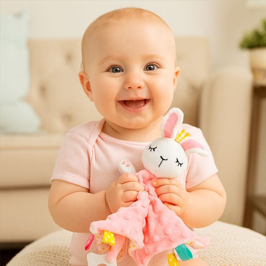 Doudou bébé - Peluche câline aux longues oreilles douces