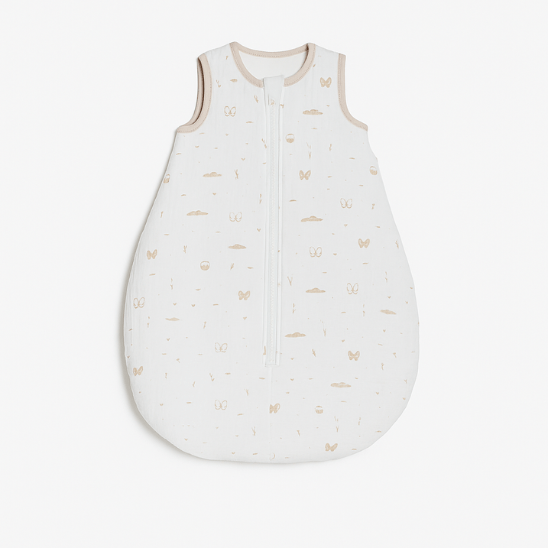 Gigoteuse en mousseline TOG 2 blanche – turbulette respirante pour bébé