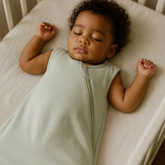 Gigoteuse grise pratique avec zip double sens pour bébé