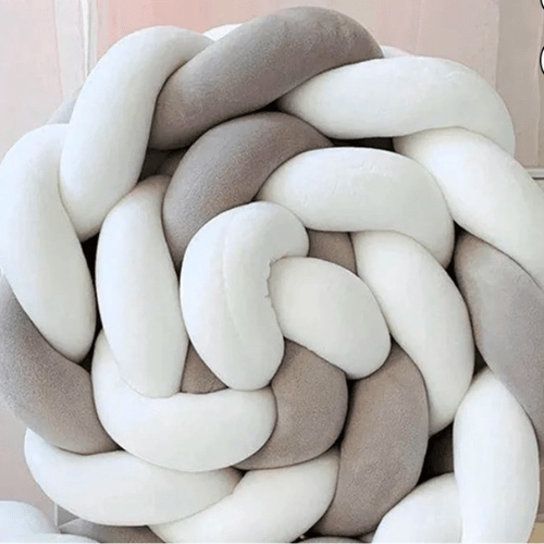 La Tresse de Lit - Gris et blanc - Spot Bébé