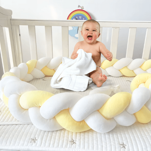 La Tresse de Lit - Jaune et blanc - Spot Bébé