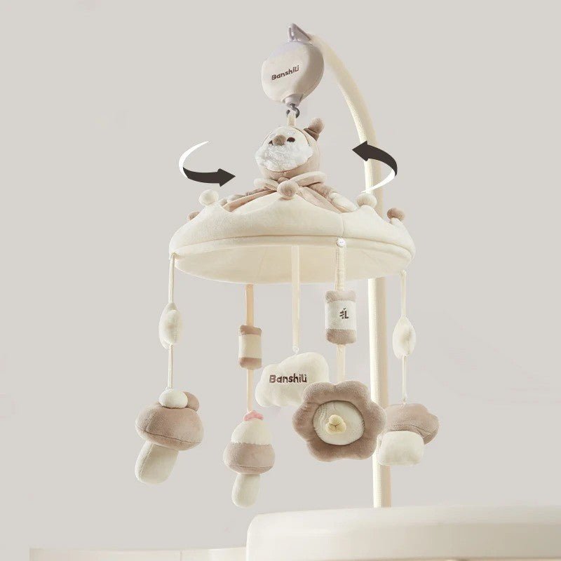 Mobile Bebe lit – Peluches douces et musique apaisante pour l’éveil de bébé - Spot Bébé