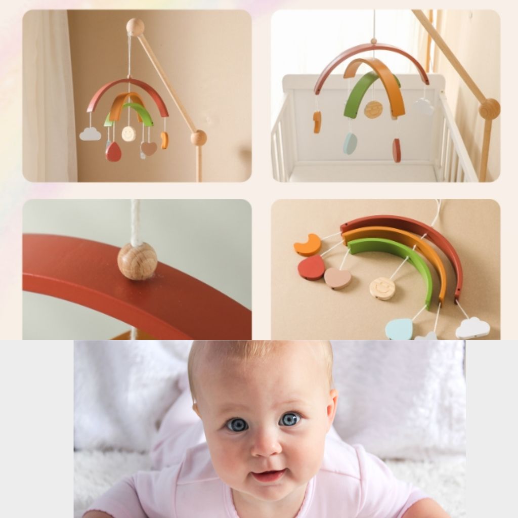 Mobile Montessori favorisant un éveil naturel et apaisant pour bébé