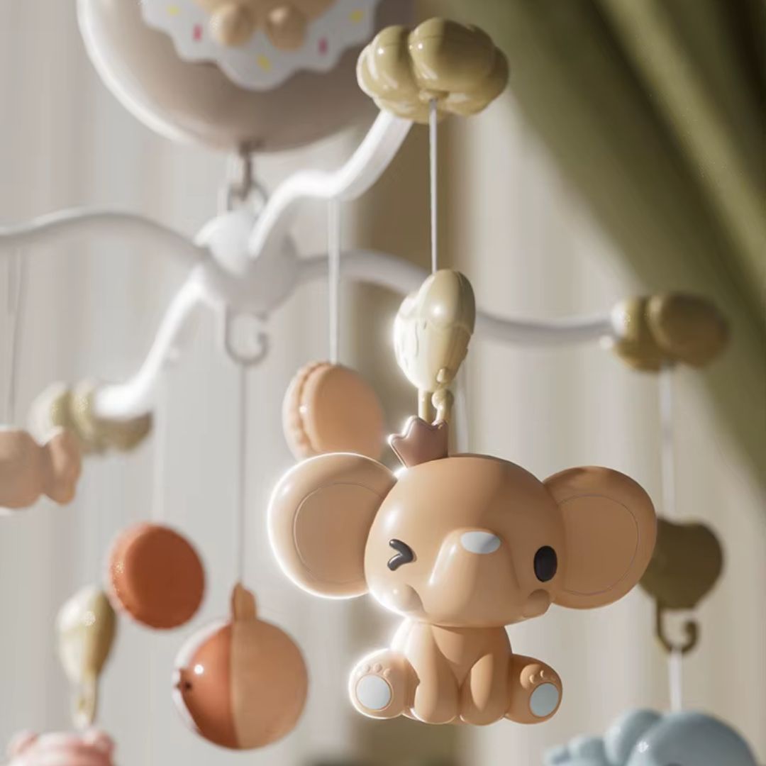 Mobile musical bébé Loomi Baby multifonction avec projection et télécommande