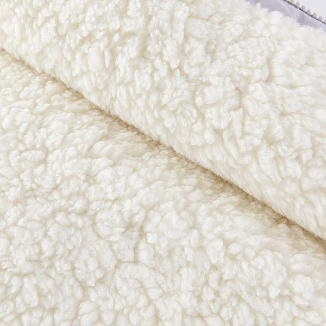 Texture de la doublure sherpa douce du nid d'ange