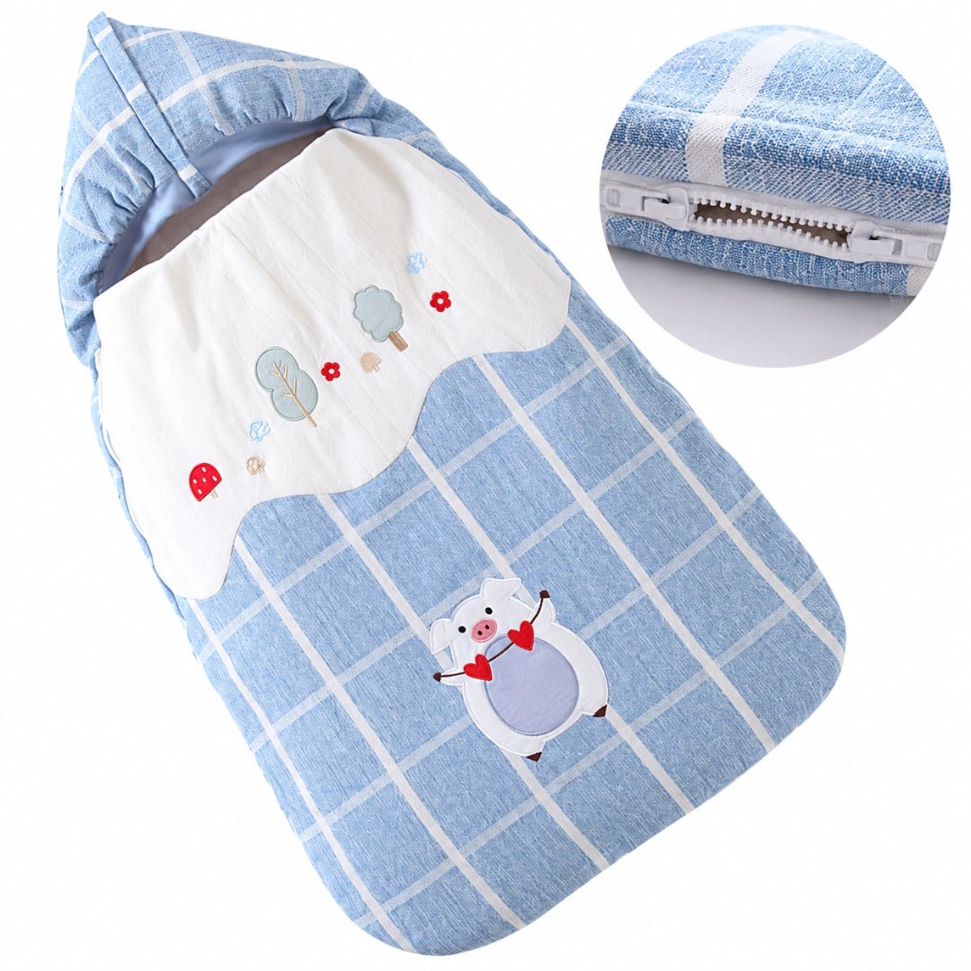 Zip double sens en bas pour changer bébé facilement
