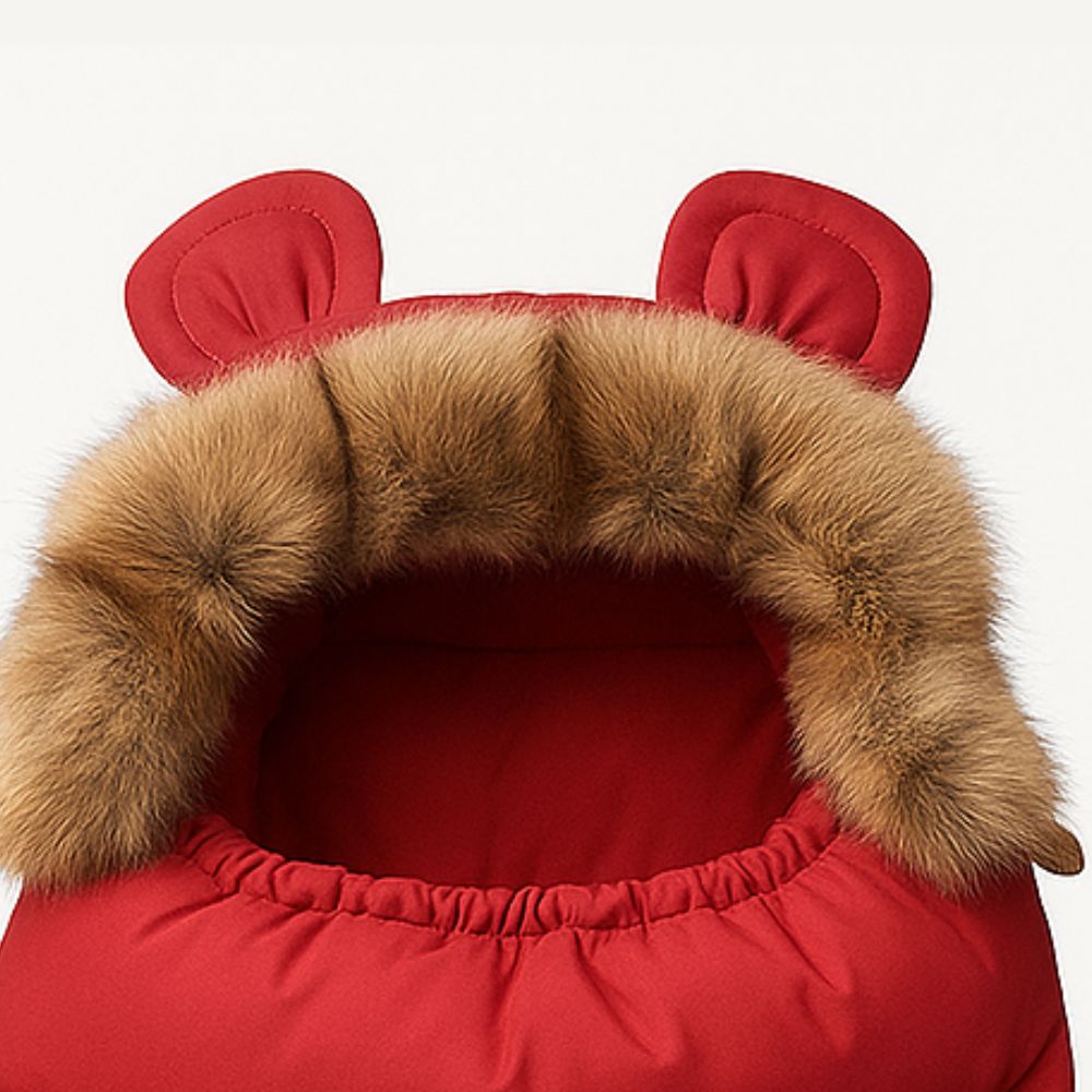 Nid d’ange bébé rouge avec doublure polaire douce – Spot Bébé