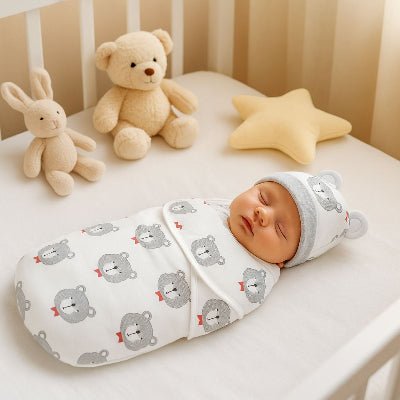 Nid d’ange - Léger pour nouveau - né avec bonnet assorti – idéal mi - saison et intérieur – Accessoire bébé doux | Spot Bébé