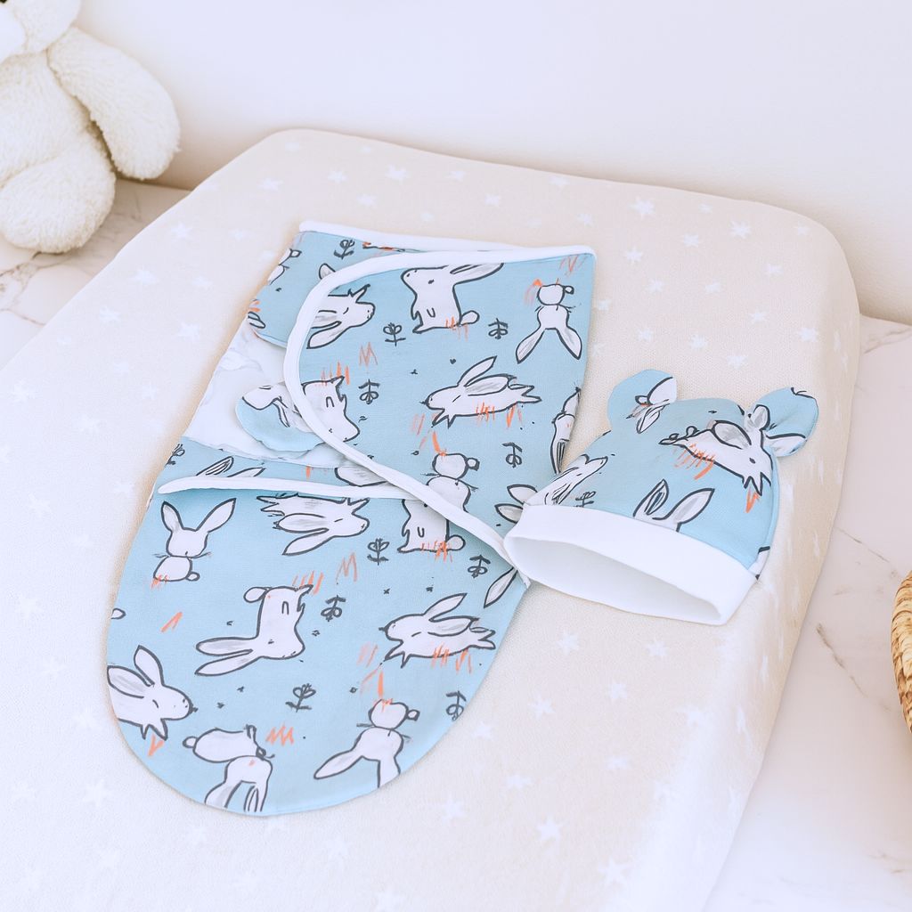 Nid d'ange Mon Coco Lapin – Léger avec bonnet assorti – Accessoire bébé doux | Spot Bébé