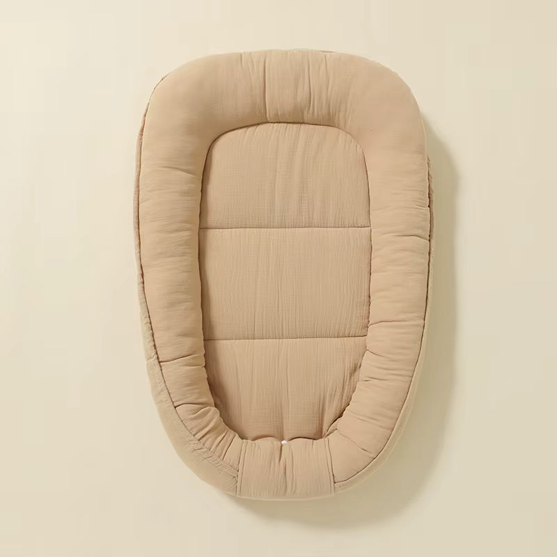 Réducteur de lit bébé sécurisant avec bords rembourrés bleu pétrole