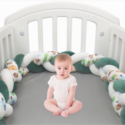 Tour de Lit bébé - Lucky - Thème Jungle & Animaux Safari Doux – Accessoire bébé doux | Spot Bébé