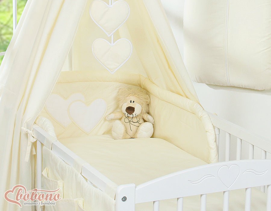 Tour de Lit Bébé Tresse – Bleu Douceur en Velours