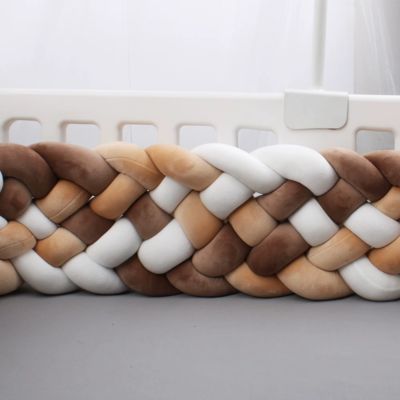 Tresse de lit - 3, 4 ou 6 brins - Caramel Marron Blanc - Doux - Spot Bébé