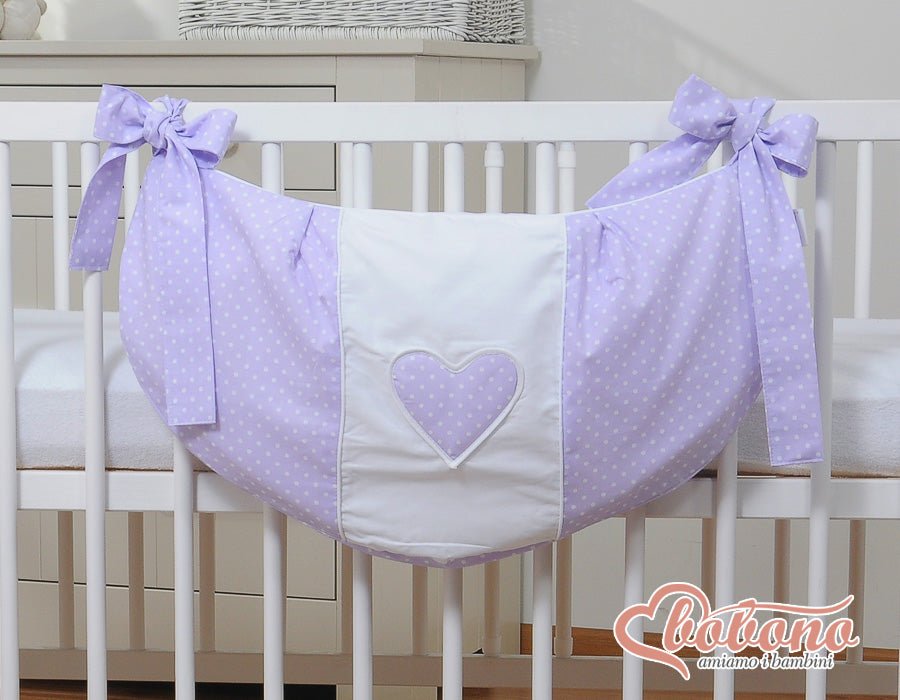 Tresse de lit bébé 4 brins rose tendre – Douce, sécurisante et décorative