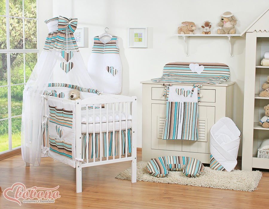 Tresse de lit bébé – Écru velours doux – 3 brins