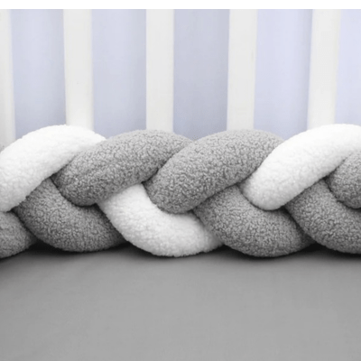 Tresse de lit bébé - Gris blanc hypoallergénique sécuritaire - Spot Bébé