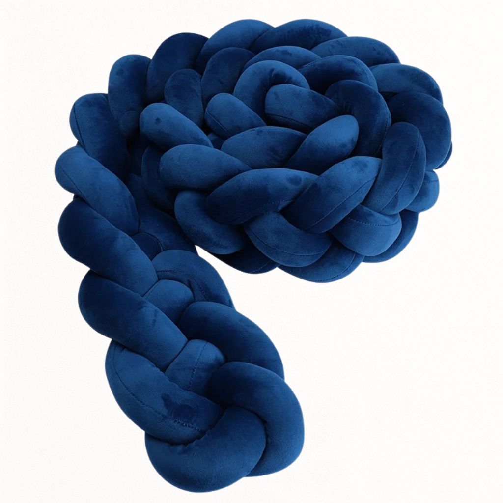 Tresse de Lit - Bleu Marine (4 Brins) | Confort & Sécurité pour Bébé - Spot Bébé