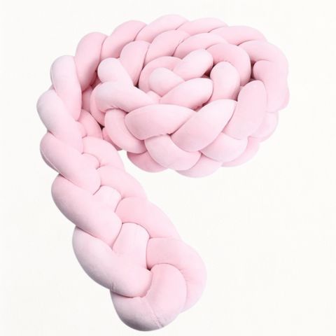 Tresse de lit rose – Le tour de lit tressé qui protège et apaise bébé - Spot Bébé