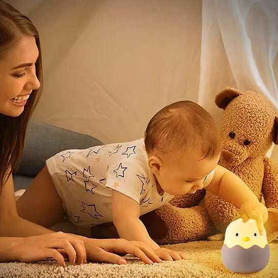Veilleuse bébé - Tout en œuf : la veilleuse oeuf bebe douce et rassurante - Spot Bébé