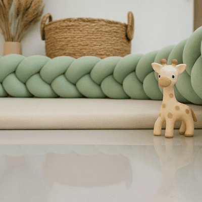 Tresse de lit bébé vert sauge