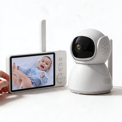 Babyphone caméra sans wifi Petit Veilleur avec écran parent 5 pouces