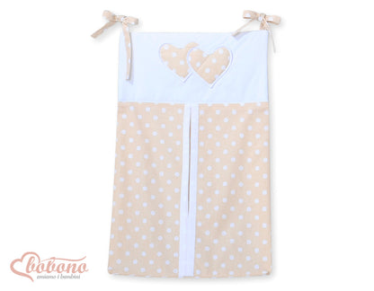 Tour de lit bébé complet - Fille motif cerises & lapins roses