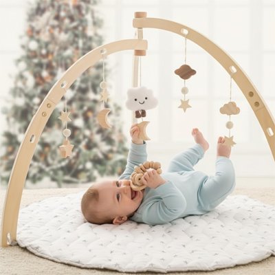 Arche d'éveil pour nouveau-né avec jouets sensoriels