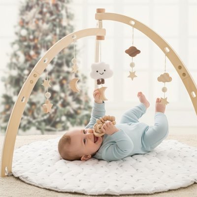 Arche d'éveil pour nouveau-né avec jouets sensoriels