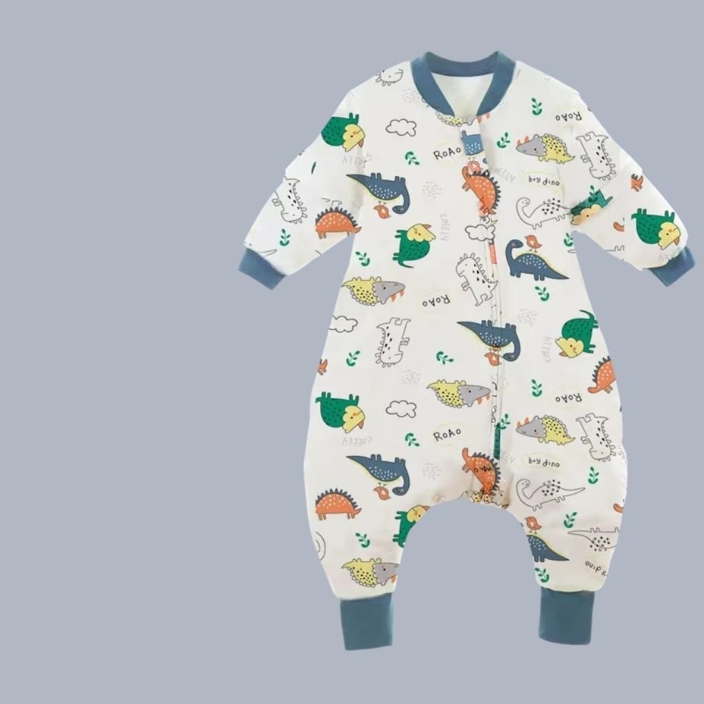 Barboteuse bebe à double fermeture éclair pour un habillage facile