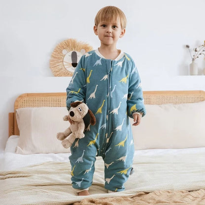 Barboteuse bébé à motif dinosaures – combinaison douce et amusante pour enfants