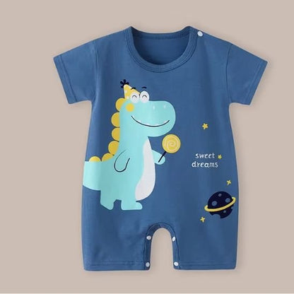Barboteuse bébé garçon dinosaure – vêtement bébé doux et respirant en coton