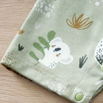 Barboteuse bébé Jungle Douce détails motifs jungle et finitions soignées