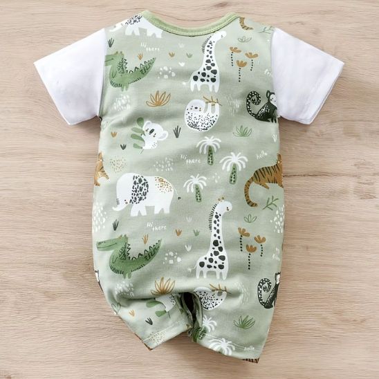 Barboteuse bébé Jungle Douce pour bébé, idéale pour le quotidien