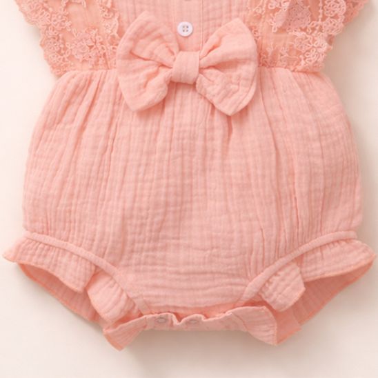 Barboteuse bébé fille été légère et respirante idéale pour fortes chaleurs