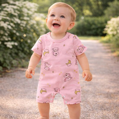 Barboteuse fille en coton confortable pour le quotidien