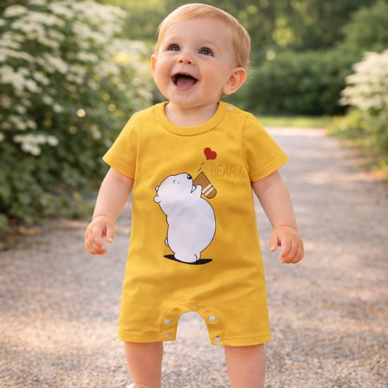 Barboteuse fille en coton combinaison légère pour bébé