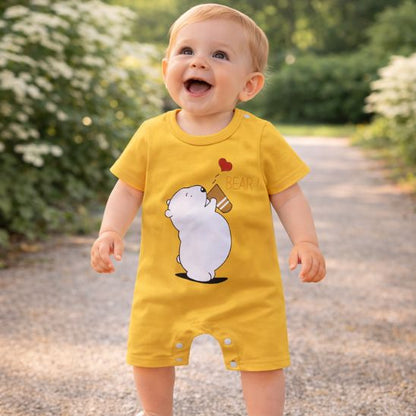 Barboteuse fille en coton combinaison légère pour bébé