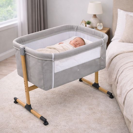 Berceau bébé cododo polyvalent tissu doux et respirant