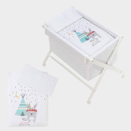 Berceau bébé complet pour cododo vue d’ensemble du couchage