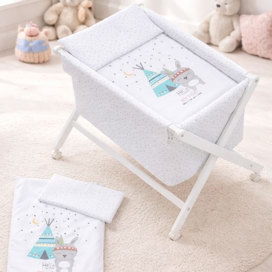 Berceau bébé complet pour cododo avec literie douce motif enfant