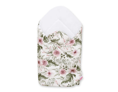 Berceau bébé en hêtre avec matelas – Motif parachute doux