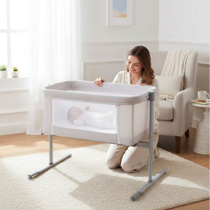 Berceau bébé pour cododo avec matelas confortable et sécurisé