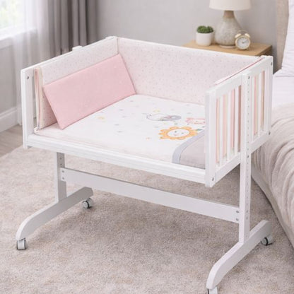 Berceau en bois pour bébé literie incluse prêt à l’emploi